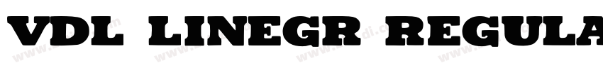 VDL LineGR Regular下载字体转换